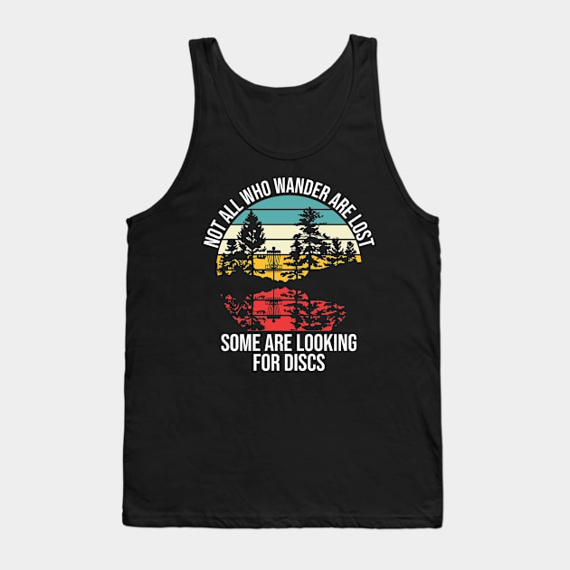 Funny Disc Golf Basket Wandering Art For Disc Golf Players Tank Top by _So who go sayit_